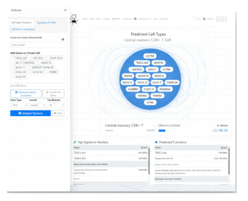 Sketch of Cell Type Predictor UI